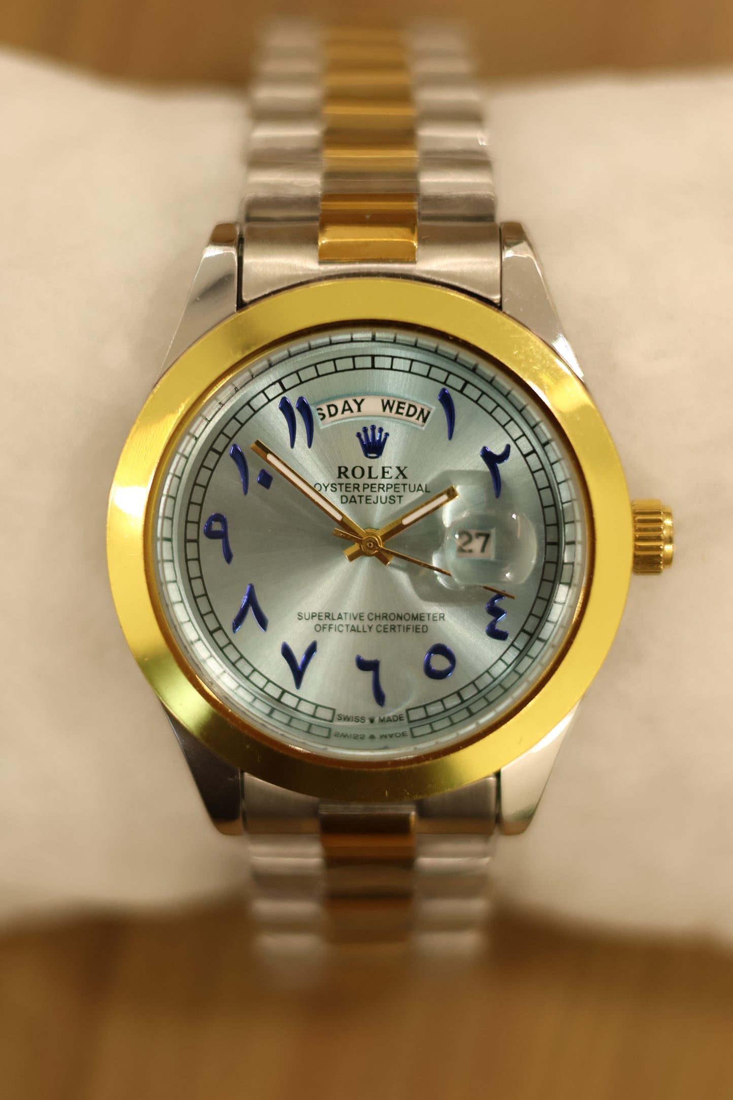 Rolex Arabic Dual Tone Chain